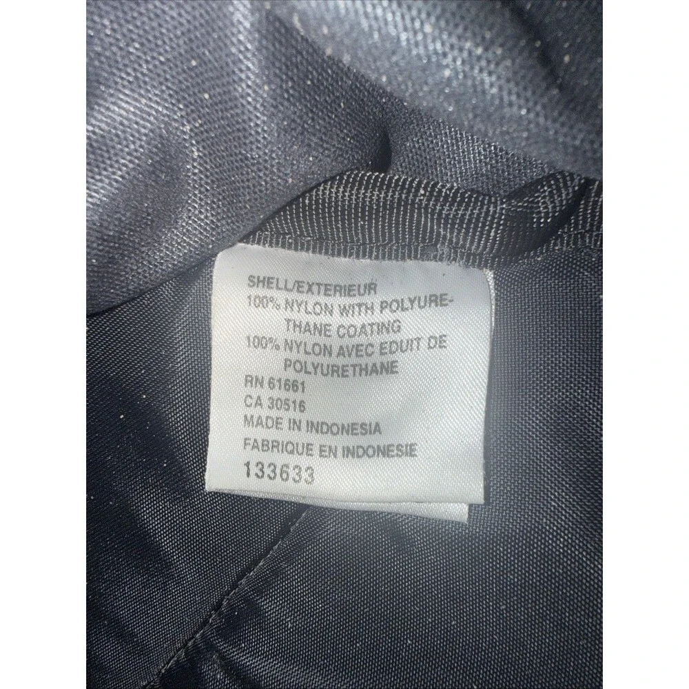 The North Face Vintage Large Hiking Backpack Black with Teal Accent Straps